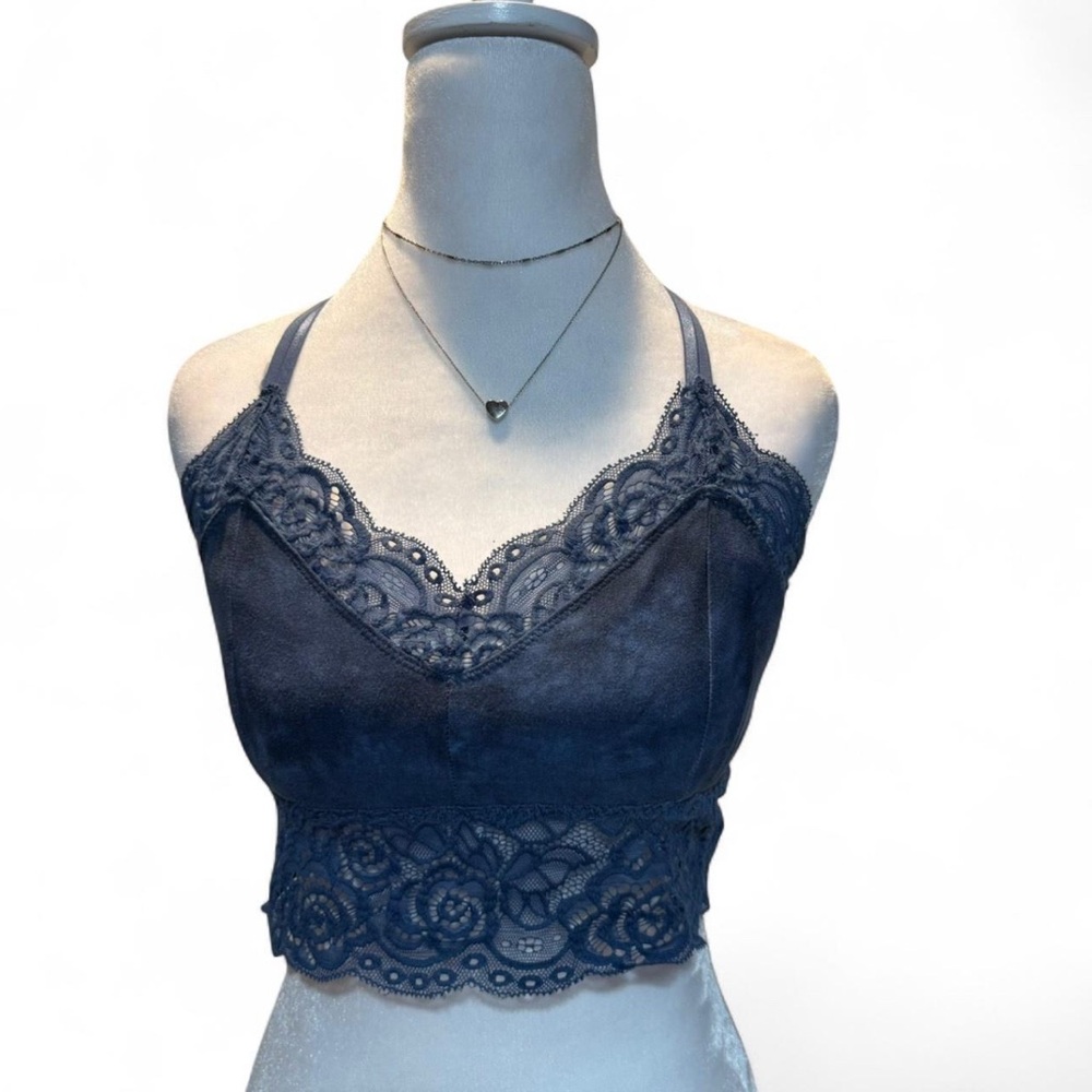 Lace Bralette in Navy Blue